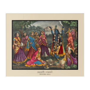 Krishna-Kali Acrylic Print