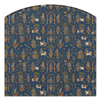 Krishna Pattern Door Sign