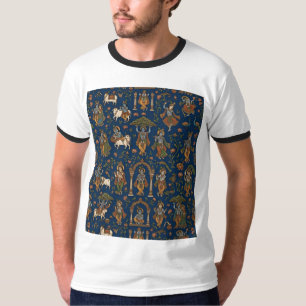 Krishna Pattern T-Shirt