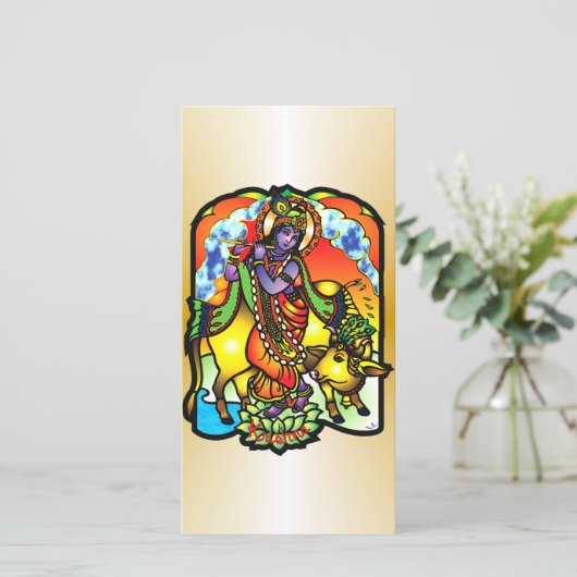 Krishna Photo Card (Standing Front)