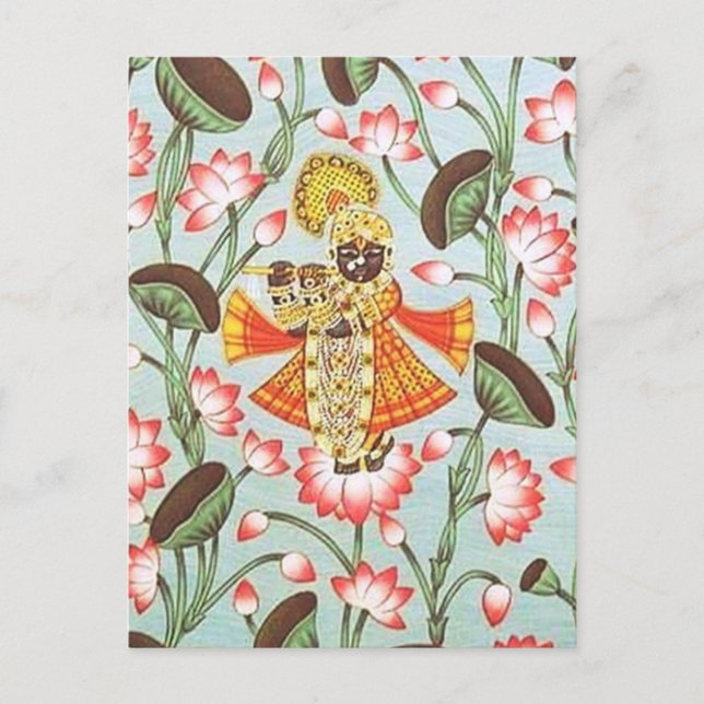 krishna pichwai Postcard (Front)