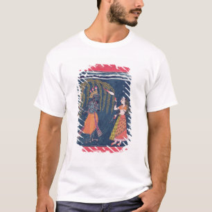 Krishna playing a flute, from the 'Vahula T-Shirt