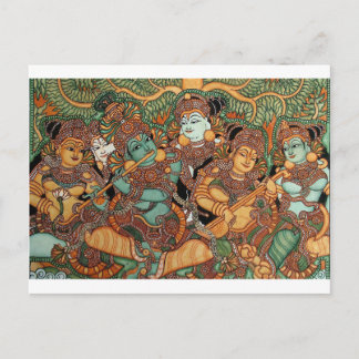 KRISHNA PLAYING THE FLUTE POSTCARD
