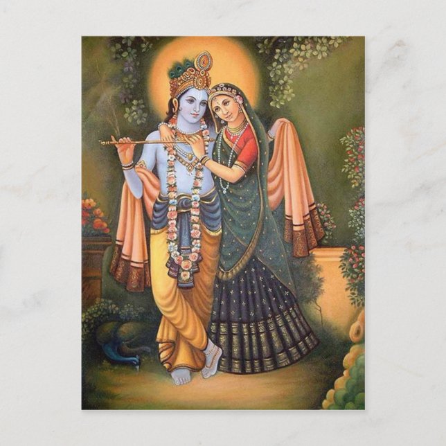 krishna postcard (Front)