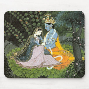 Krishna & Radha Colorful Mouse Pad