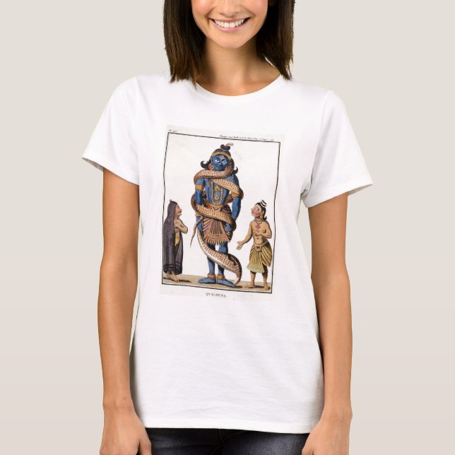 Krishna squeezed by the Kaliya Serpent, from 'Voya T-Shirt (Front)