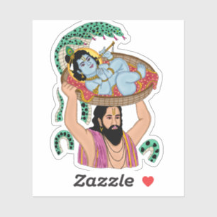 Krishna & Vasudeva Sticker
