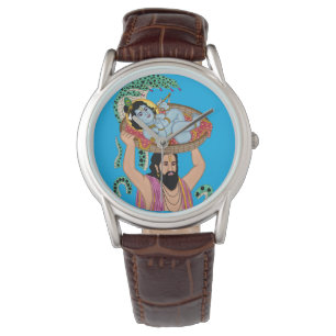Krishna & Vasudeva Wall Clock Watch