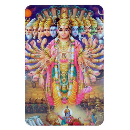 Krishna Vishvarupa Magnet | Zazzle