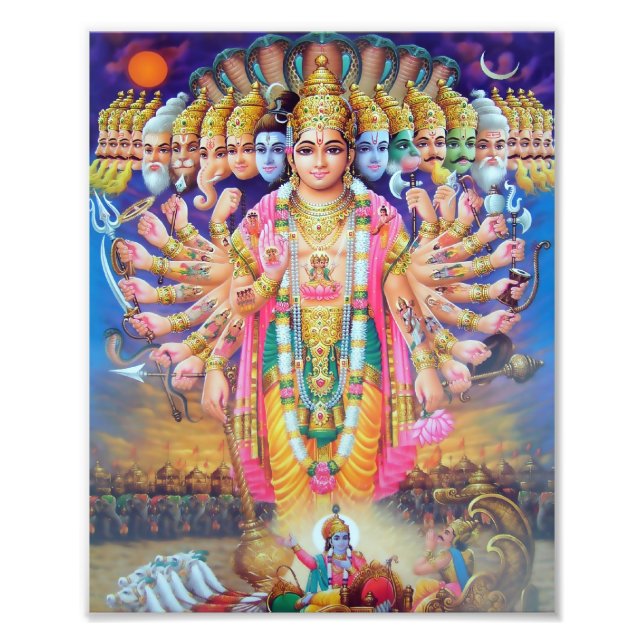 Krishna Vishvarupa Print (8" x 10") (Front)