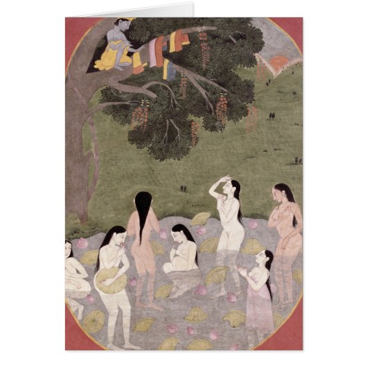 Krishna with the Cow Girls' clothes, Cards (Front)