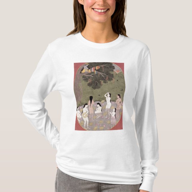 Krishna with the Cow Girls' clothes, T-Shirt (Front)