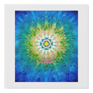 Krishna Yantra Faux Canvas Print