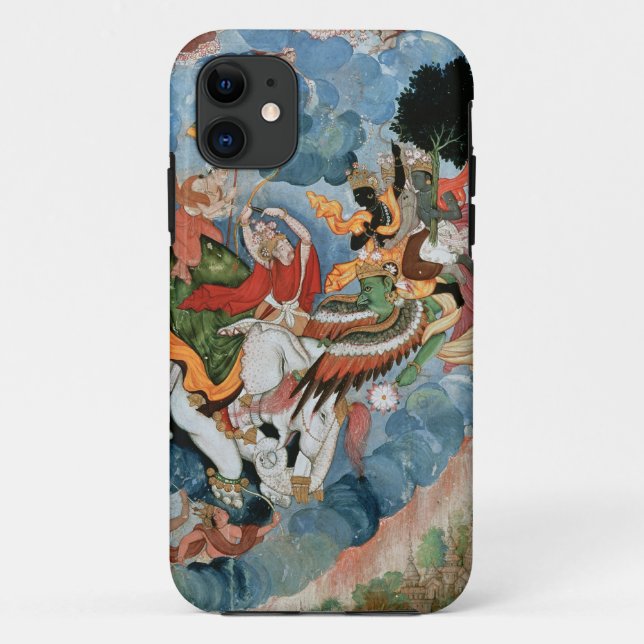 Krishna's combat with Indra, c.1590 Case-Mate iPhone Case (Back)