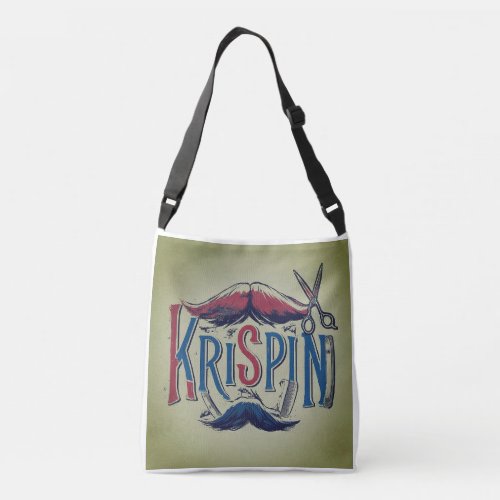 Krispin Barber Shop Inspired T_Shirt Designs Crossbody Bag