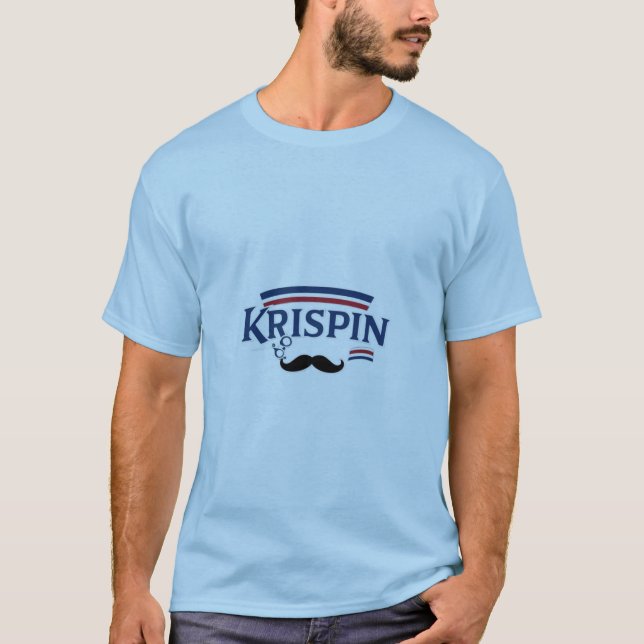 Krispin - The Ultimate Barber-Inspired Logo Design T-Shirt (Front)