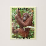 Krista Orangutan Borneo Forest Fun Jigsaw Puzzle at Zazzle