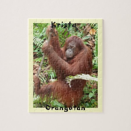Krista Orangutan Borneo Forest Fun Jigsaw Puzzle