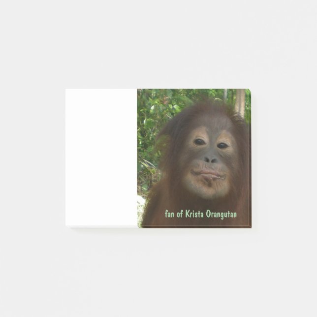 Krista Orangutan Post-it Notes (Front)