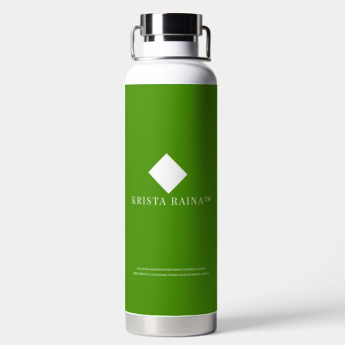 KRISTA RAINA Avocado Green Glass  Water Bottle