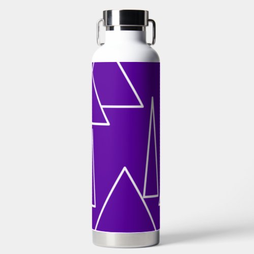 KRISTA RAINA Perfect Purple Triangular Design  Water Bottle