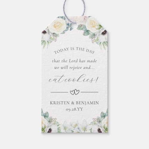 Kristen Christian Wedding Cookie Favors Gift Tags