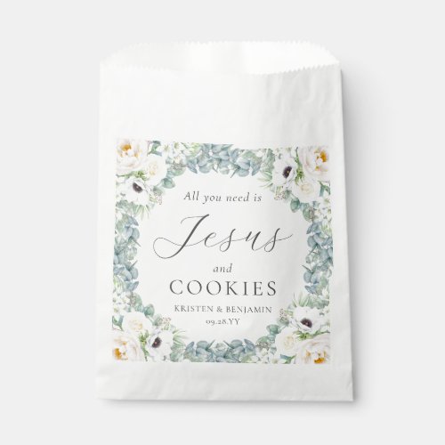 Kristen Christian Wedding Cookie Treats Favor Bag