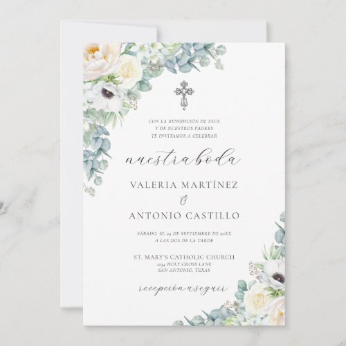 Kristen Invitacin de Boda Catlica Wedding Invitation