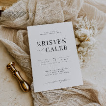 KRISTEN Modern Minimalist Wedding