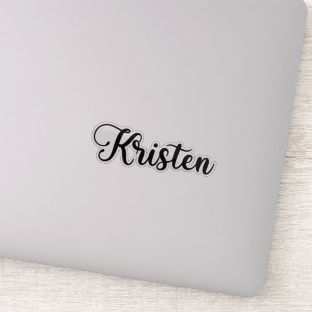 Kristen Name - Handwritten Calligraphy Sticker (Detail)