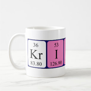 Kristen periodic table name mug