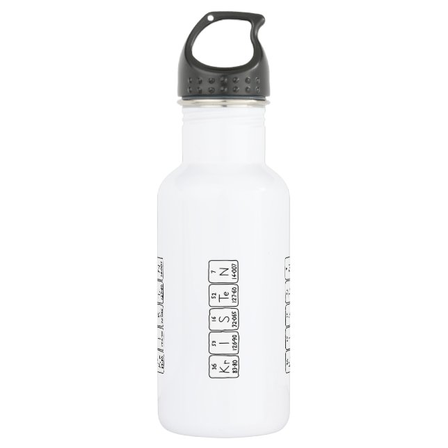 Kristen periodic table name water bottle (Front)