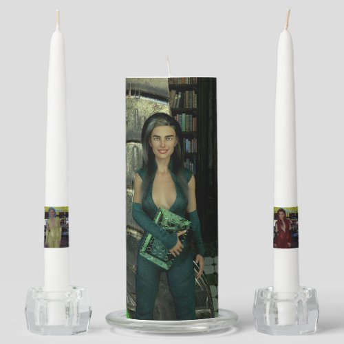 Kristen William Maria Rossi Scarlett Chevalier Unity Candle Set