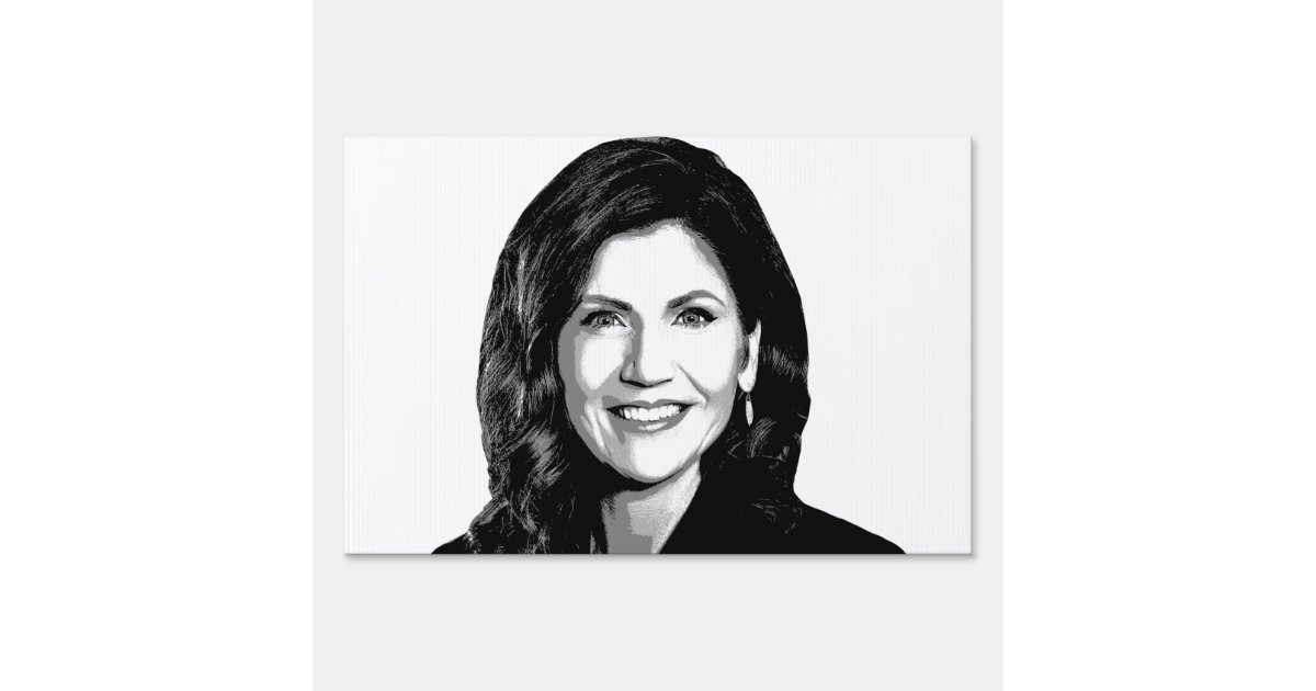 KRISTI NOEM Portrait Sign | Zazzle