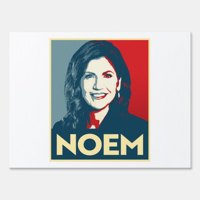 KRISTI NOEM Propaganda Poster Sign (Front)