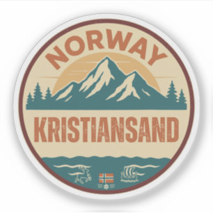 Kristiansand, Norge Norway Sticker