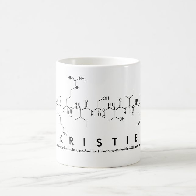 Kristie peptide name mug (Center)