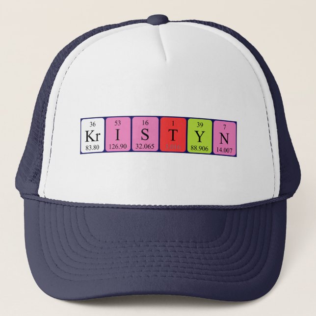 Kristyn periodic table name hat (Front)