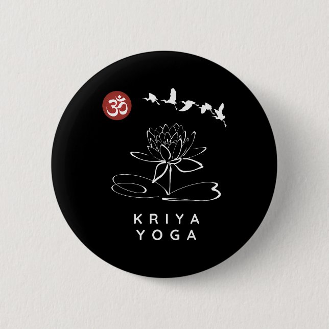 Kriya Yoga Instructor Kriya Yoga Beginner Design  Button (Front)