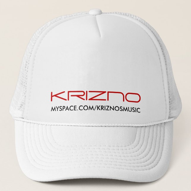 KRIZNO, MYSPACE.COM/KRIZNOSMUSIC TRUCKER HAT (Front)
