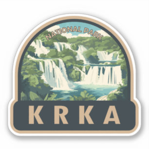 Krka National Park Croatia Travel Art Sticker