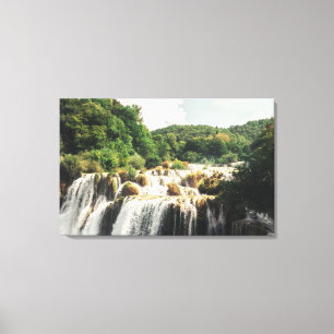 Krka National Park - waterfall Skradinski buk Canvas Print
