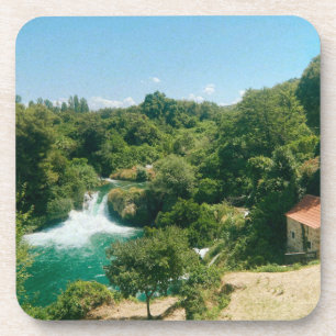 Krka Waterfalls -Krka National Park - Croatia Beverage Coaster