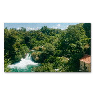 Krka Waterfalls -Krka National Park - Croatia Business Card Magnet