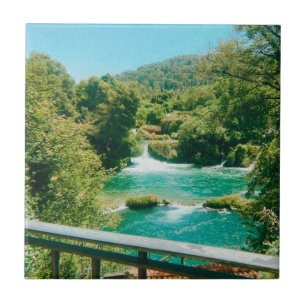 Krka Waterfalls -Krka National Park - Croatia Ceramic Tile