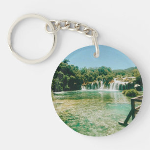 Krka Waterfalls -Krka National Park - Croatia Keychain