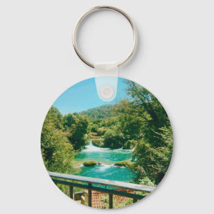 Krka Waterfalls -Krka National Park - Croatia Keychain