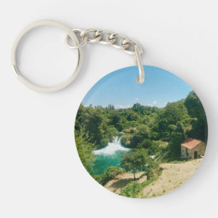 Krka Waterfalls -Krka National Park - Croatia Keychain