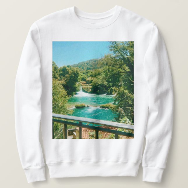 Krka Waterfalls -Krka National Park - Croatia Sweatshirt (Design Front)