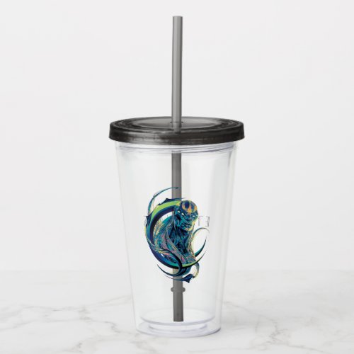 Kro Stylized Crescent Graphic Acrylic Tumbler